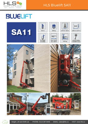 Ruthmann Bluelift SA11 Specification sheet download