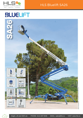 Ruthmann Bluelift SA26 Specification sheet download