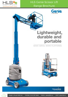 Genie aerial work platform lift range brochure