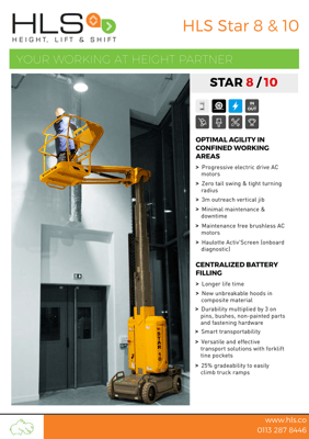 Haulotte Star 8 and Star 10 range brochure