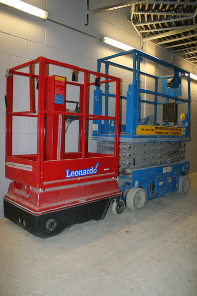 Bravi Leonardo is much smaller than a 19ft scissor lift