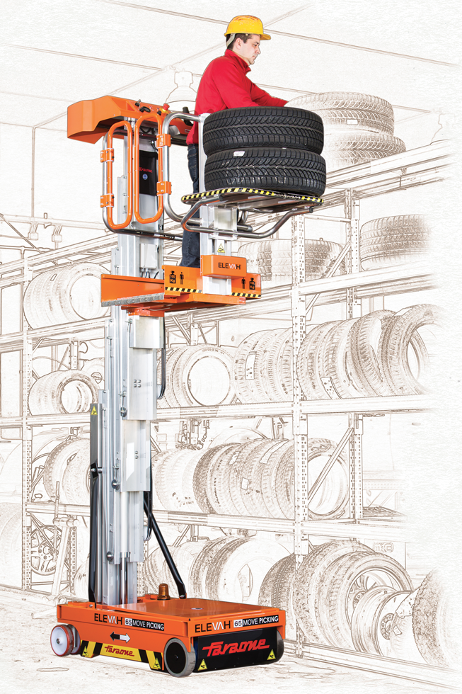 Faraone Elevah 65 move picking tyres