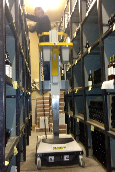  Hugo lift in wine cellar