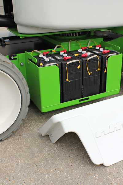 Niftylift HR17N easy access to batteries for maintenance