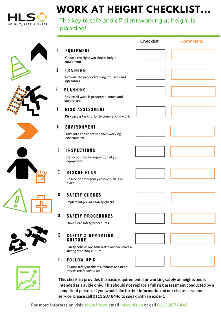 HLS Work At Height Checklist PREVIEW