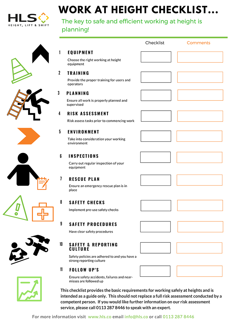 HLS Work At Height Checklist 