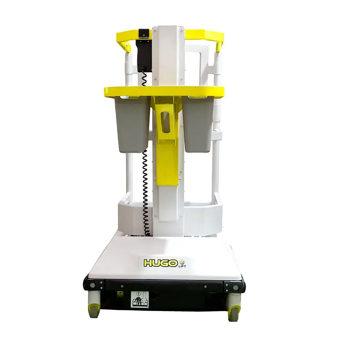 HLS Hugo Lift compact push-around access platform for indoor maintenance